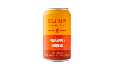 Elixir Kombucha - Pineapple Ginger (12 oz. can)